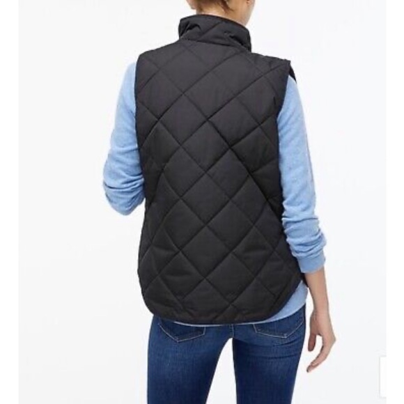 J. Crew Excursion Quilted Puffer Vest Pockets Zip Front Winter Megan Markle - Picture 6 of 15